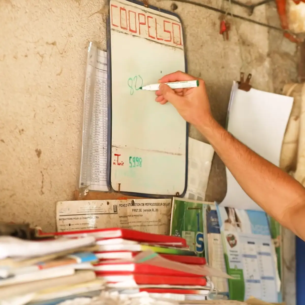 Utilisation d'un tableau pour échanger des informations techniques