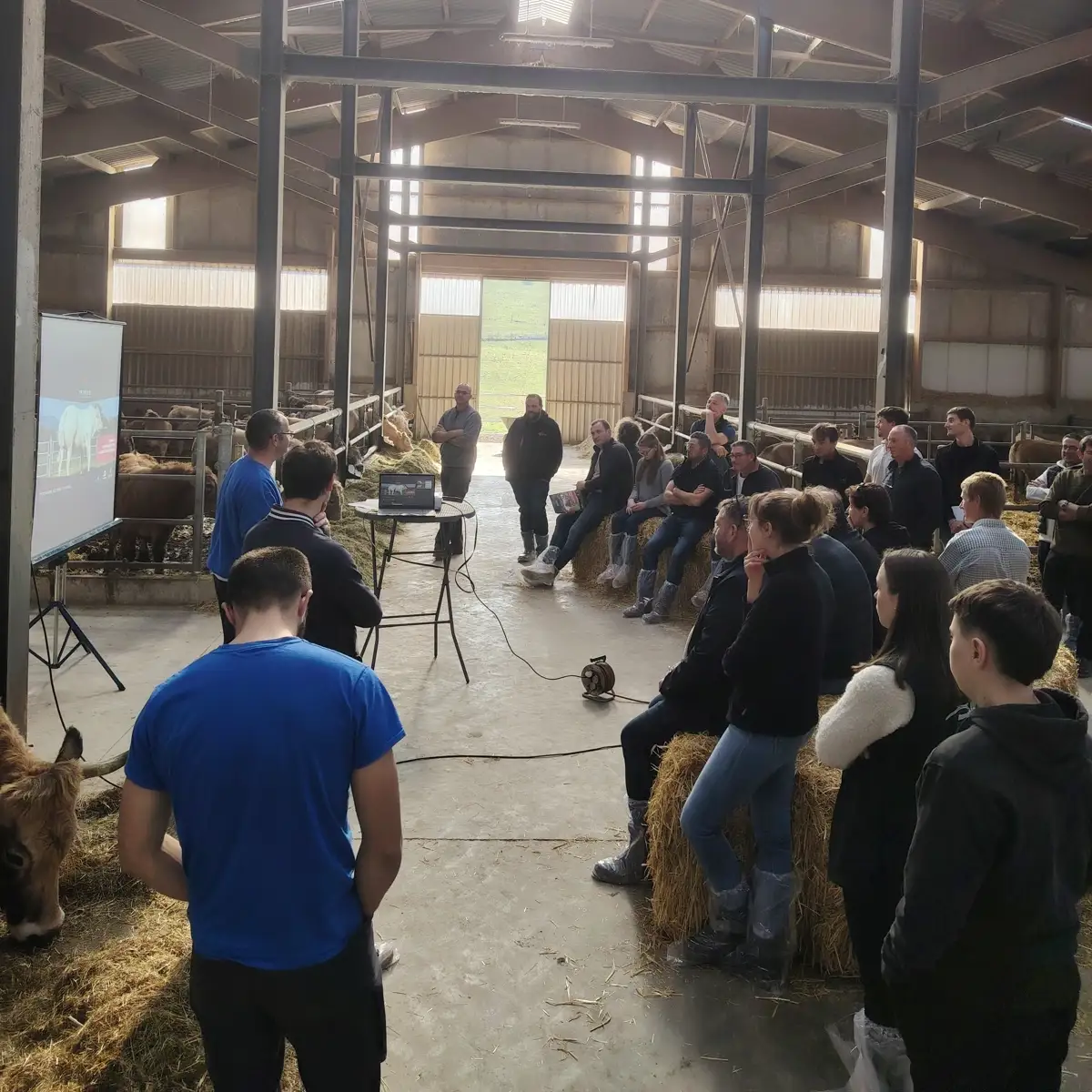 Une quarantaine d'éleveurs étaient réunis 